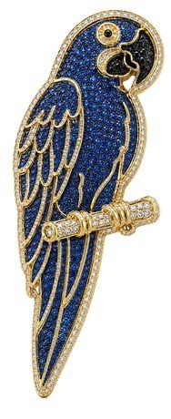 Broche cravejado em zircônias