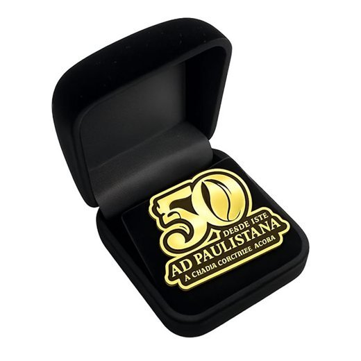 Broche personalizado comemorativo de 50 anos